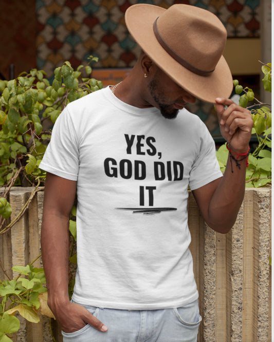 Yes God Did It unisex short sleeve T-shirt