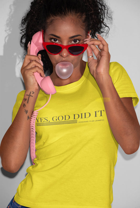 Yes God Did It “Limited Attention” Short sleeve T-shirt