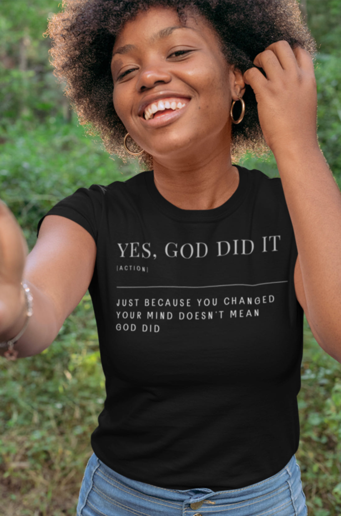 Yes God Did It unisex Definition T-shirt